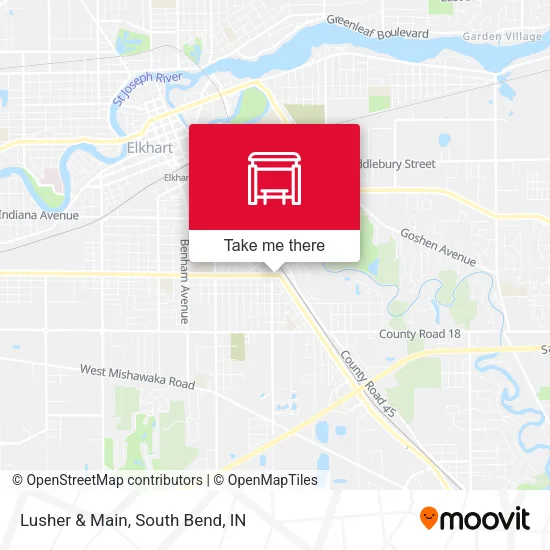 Lusher & Main map