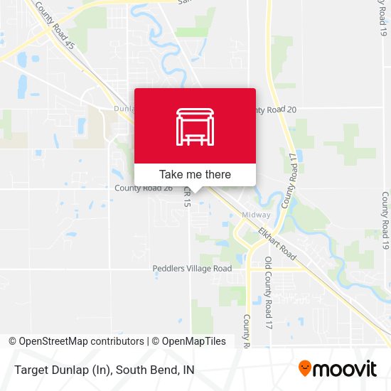 Target Dunlap (In) map