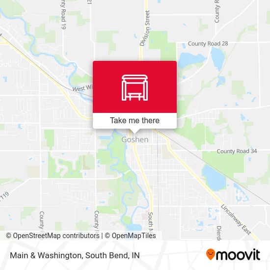 Main & Washington map