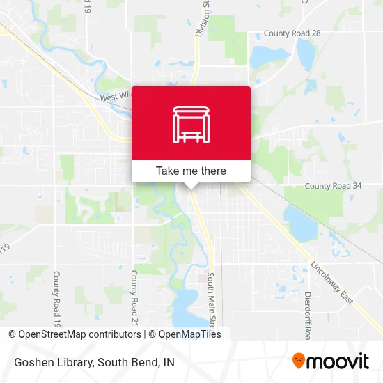 Goshen Library map