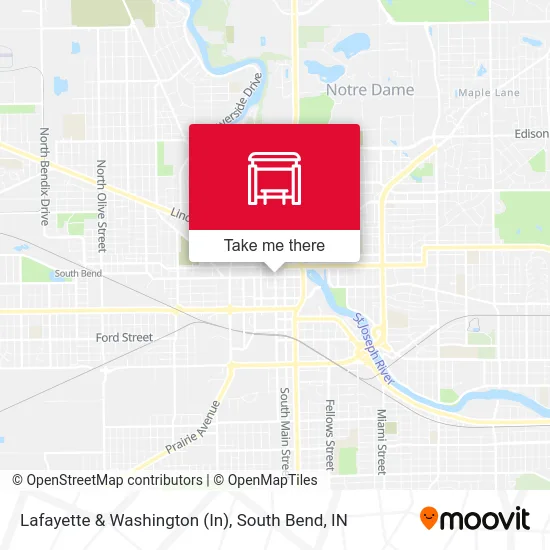 Lafayette & Washington (In) map
