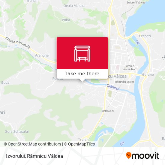 Izvorului map