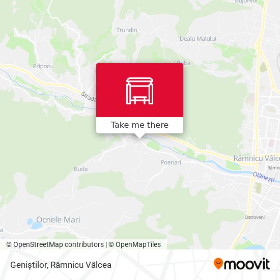 Geniștilor map