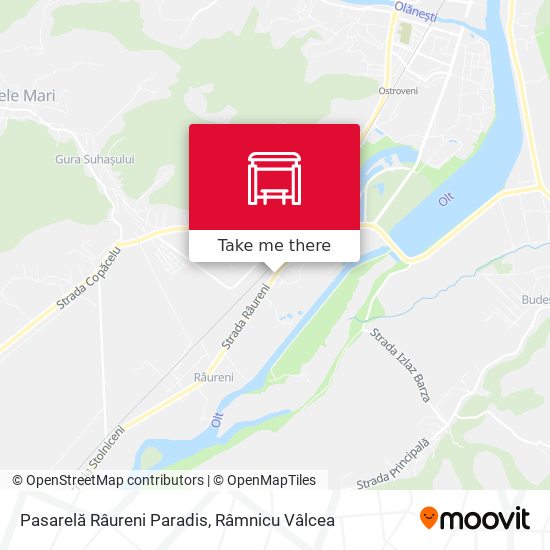 Pasarelă Râureni Paradis map