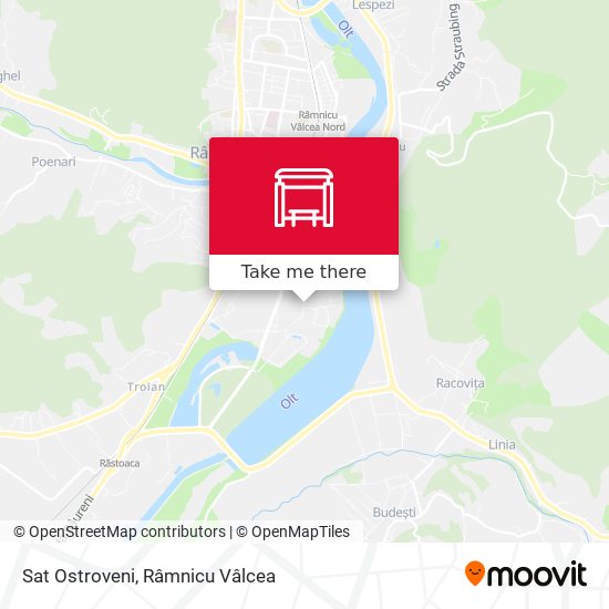Sat Ostroveni map