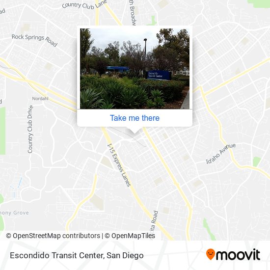 Escondido Transit Center map