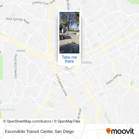 Mapa de Escondido Transit Center