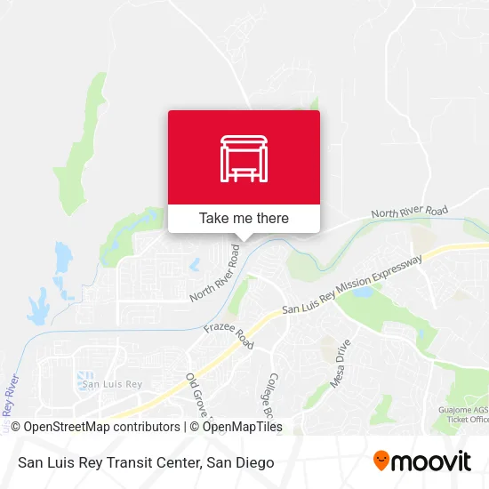 Mapa de San Luis Rey Transit Center