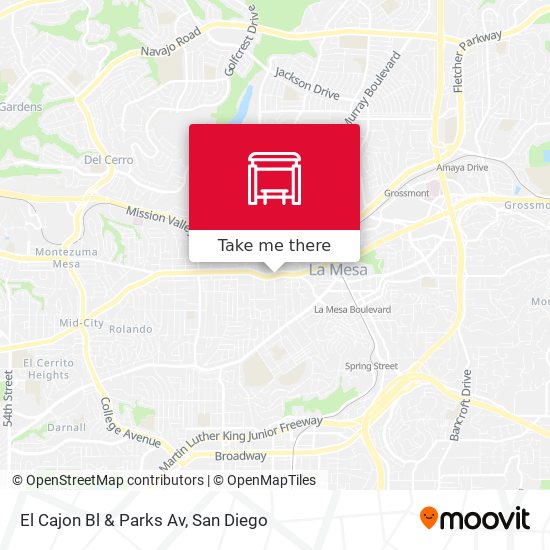 Mapa de El Cajon Bl & Parks Av