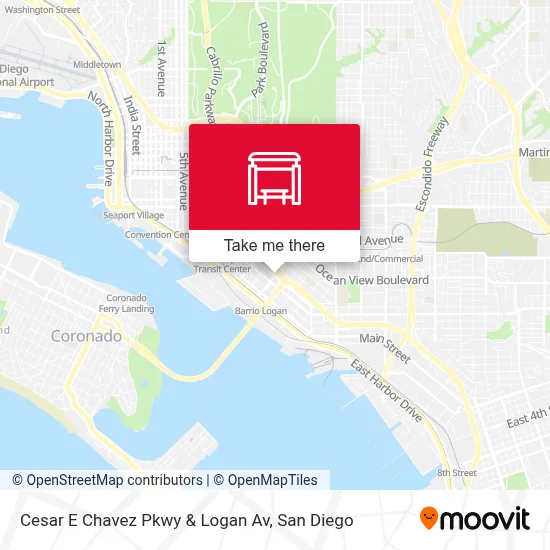 Cesar E Chavez Pkwy & Logan Av map