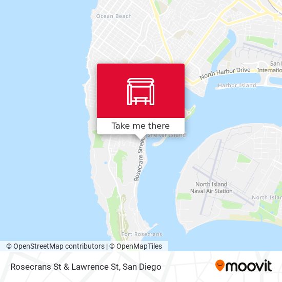 Rosecrans St & Lawrence St map