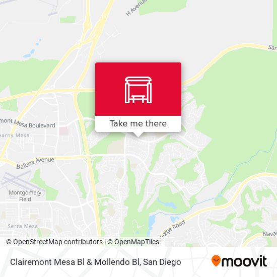 Mapa de Clairemont Mesa Bl & Mollendo Bl