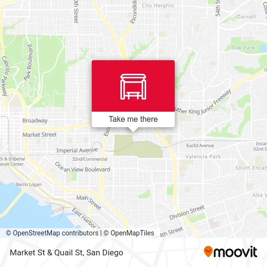 Market St & Quail St map