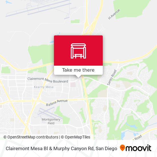 Clairemont Mesa Bl & Murphy Canyon Rd map