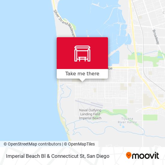 Imperial Beach Bl & Connecticut St map
