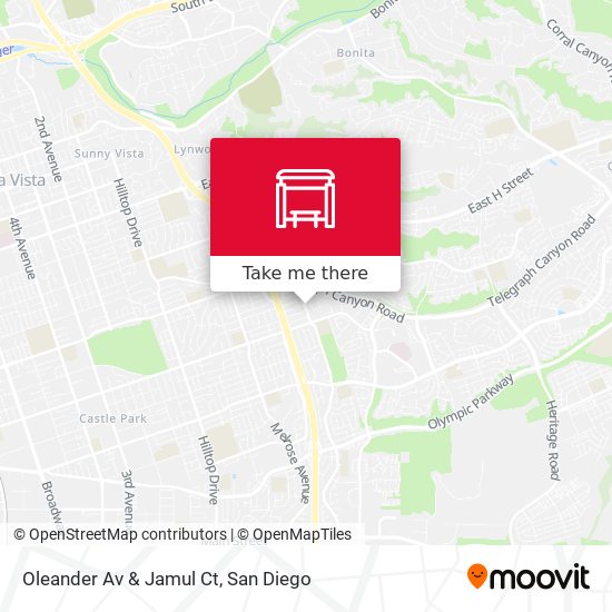 Mapa de Oleander Av & Jamul Ct