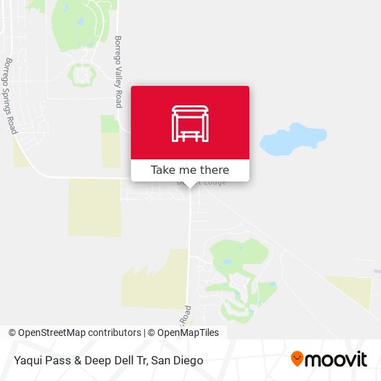 Yaqui Pass & Deep Dell Tr map