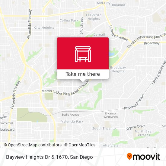 Bayview Heights Dr & 1670 map