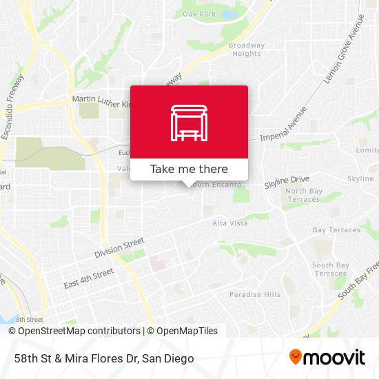 Mapa de 58th St & Mira Flores Dr