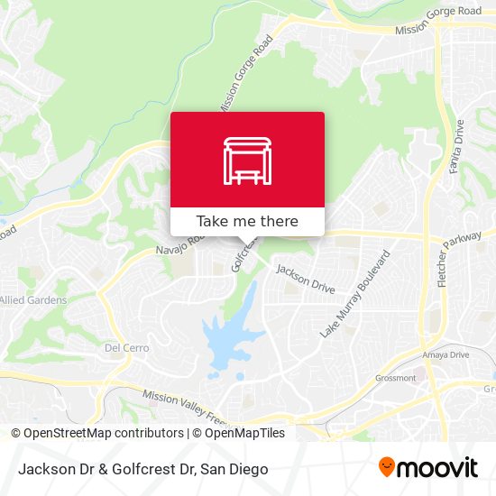 Jackson Dr & Golfcrest Dr map