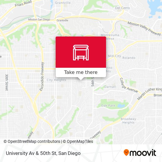 Mapa de University Av & 50th St