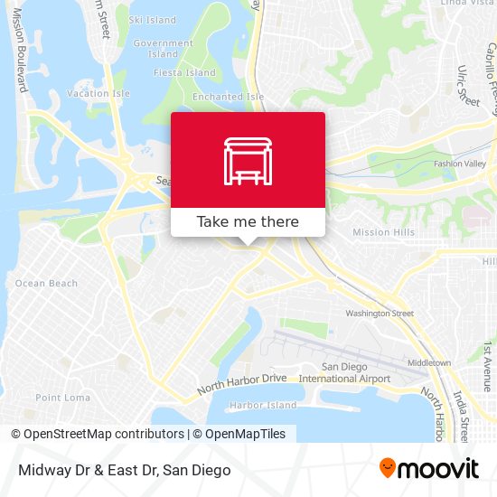 Midway Dr & East Dr map