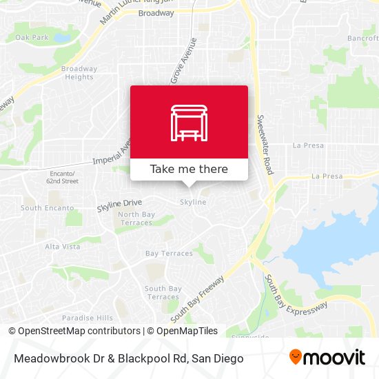 Meadowbrook Dr & Blackpool Rd map