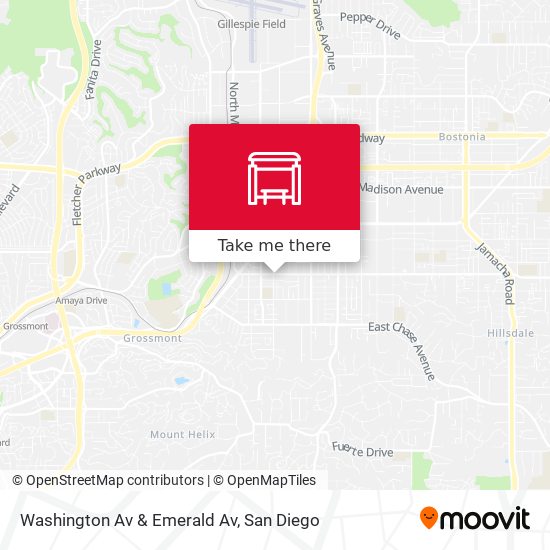 Mapa de Washington Av & Emerald Av