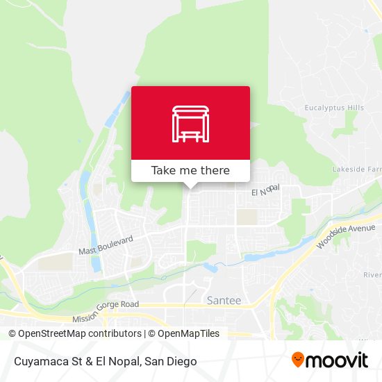 Mapa de Cuyamaca St & El Nopal