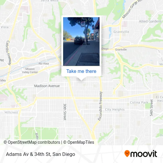 Adams Av & 34th St map