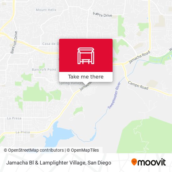 Jamacha Bl & Lamplighter Village map