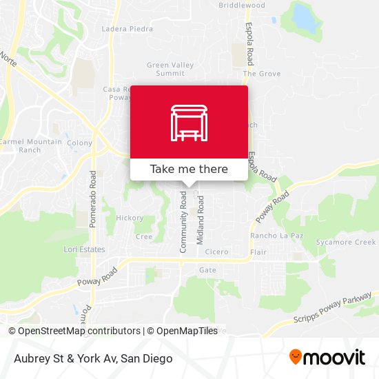 Mapa de Aubrey St & York Av