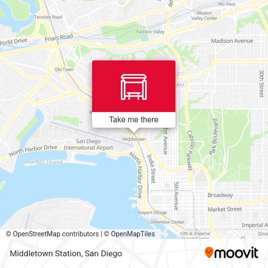 Middletown Station map