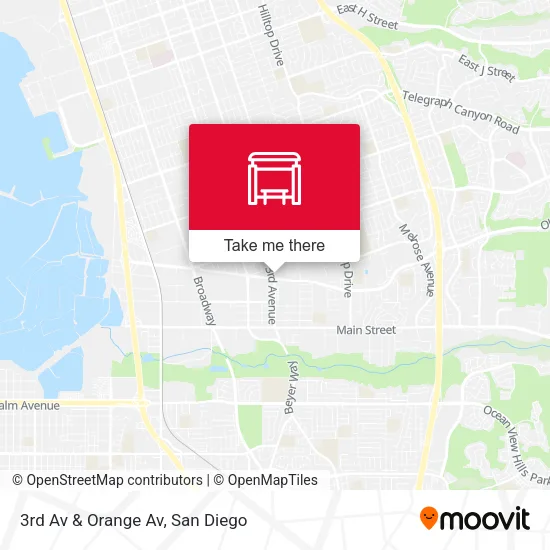 Mapa de 3rd Av & Orange Av