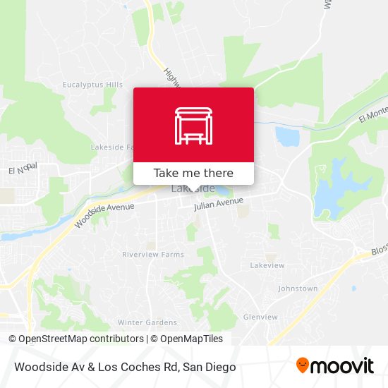 Woodside Av & Los Coches Rd map