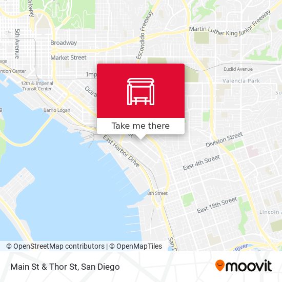 Main St & Thor St map