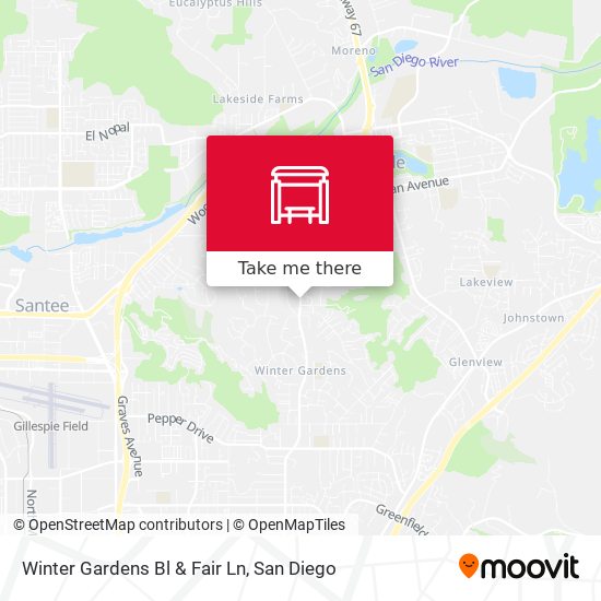 Mapa de Winter Gardens Bl & Fair Ln