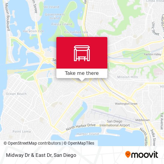 Midway Dr & East Dr map