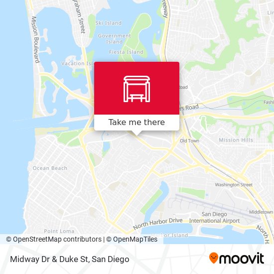 Midway Dr & Duke St map