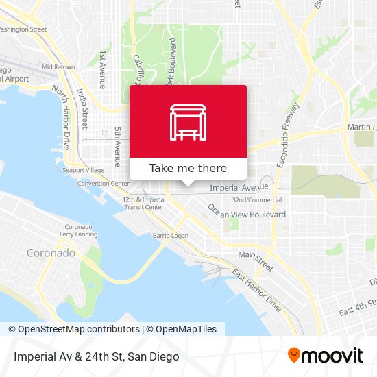 Imperial Av & 24th St map