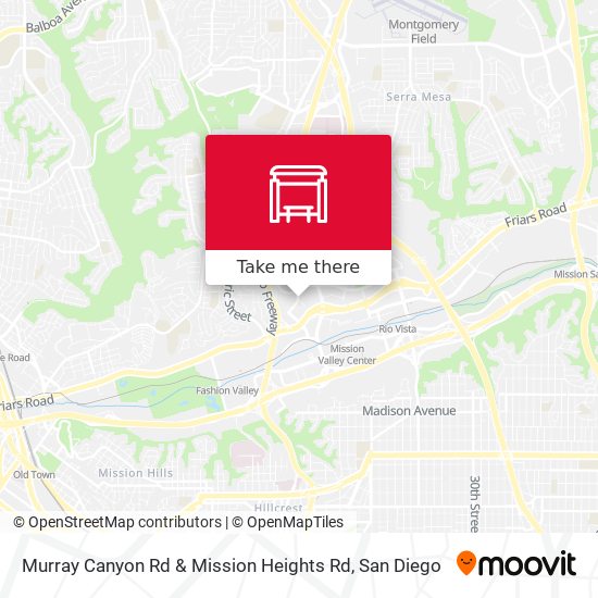 Murray Canyon Rd & Mission Heights Rd map