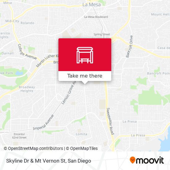 Mapa de Skyline Dr & Mt Vernon St