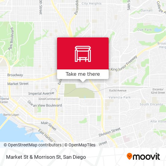 Market St & Morrison St map