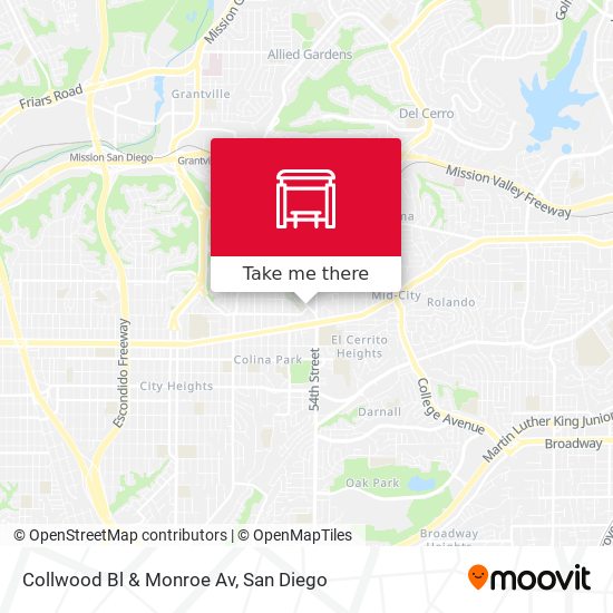 Mapa de Collwood Bl & Monroe Av