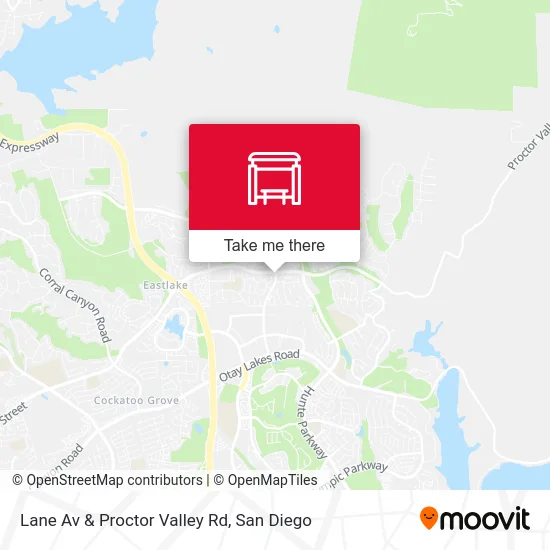 Lane Av & Proctor Valley Rd map