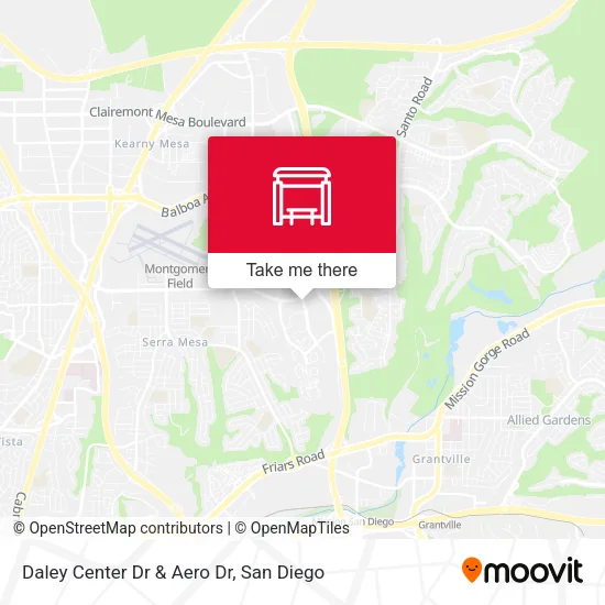 Daley Center Dr & Aero Dr map