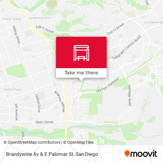 Brandywine Av & E Palomar St map