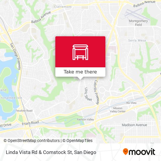 Mapa de Linda Vista Rd & Comstock St