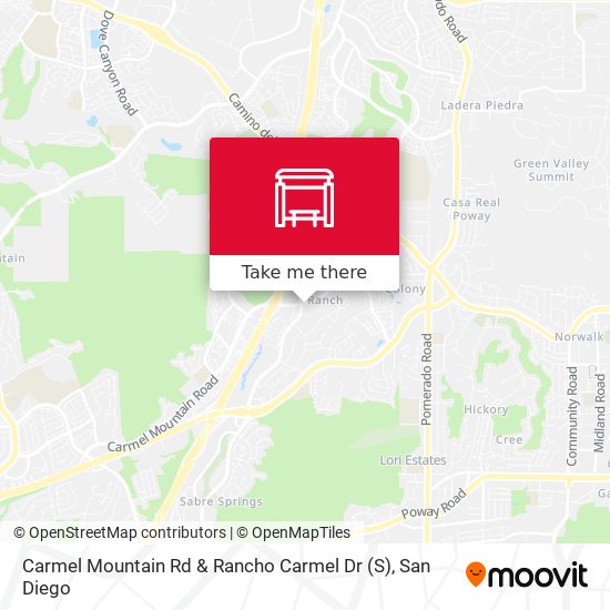 Carmel Mountain Rd & Rancho Carmel Dr (S) map