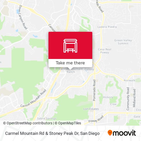 Carmel Mountain Rd & Stoney Peak Dr map